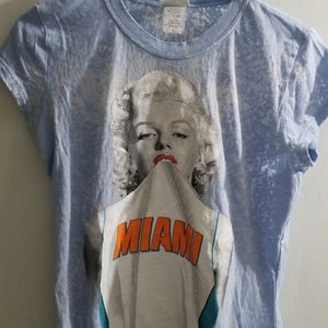 Marylin Monroe Miami muscle tshirt lrg